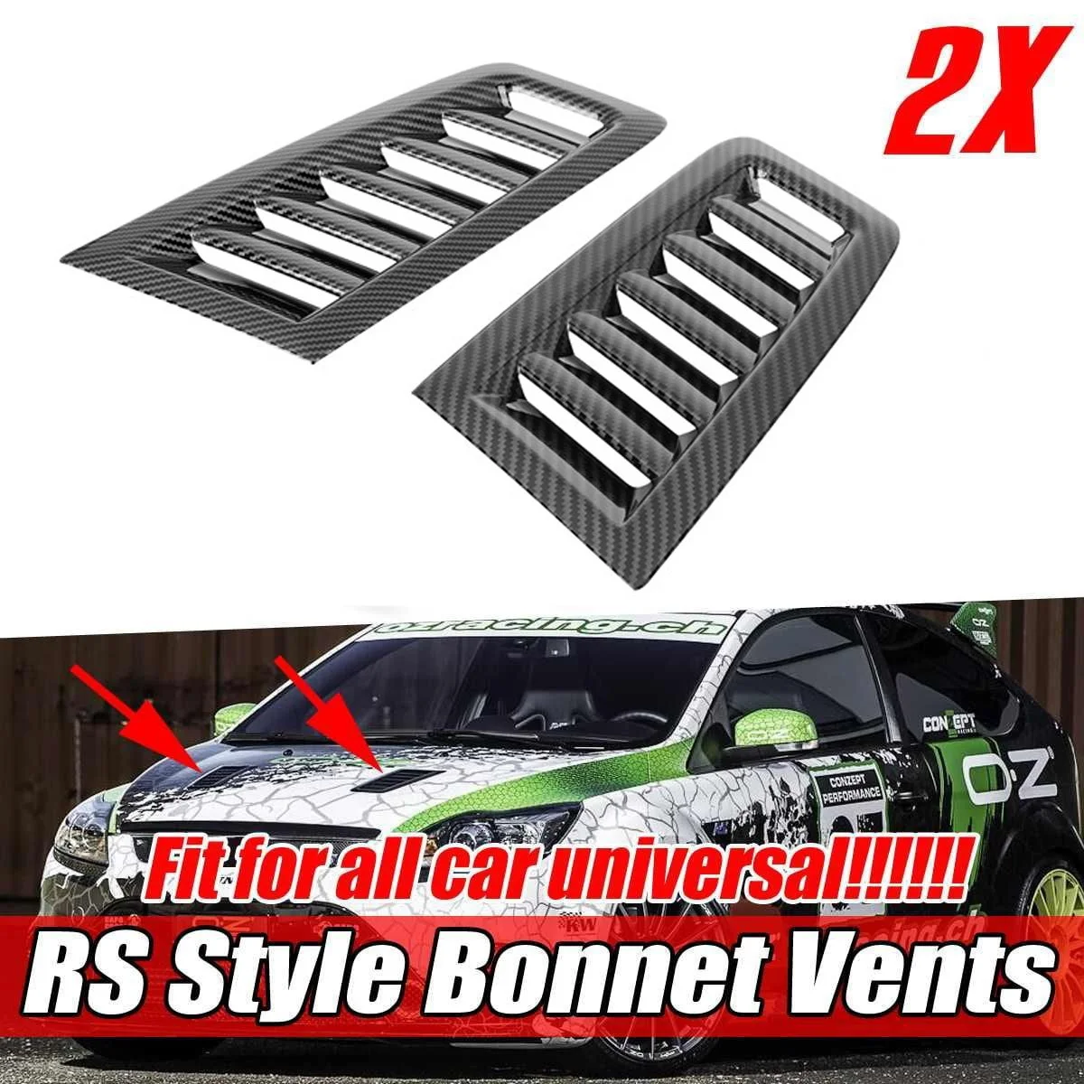 Передний капот автомобиля Вентиляционные отверстия капота воздуховыпускное