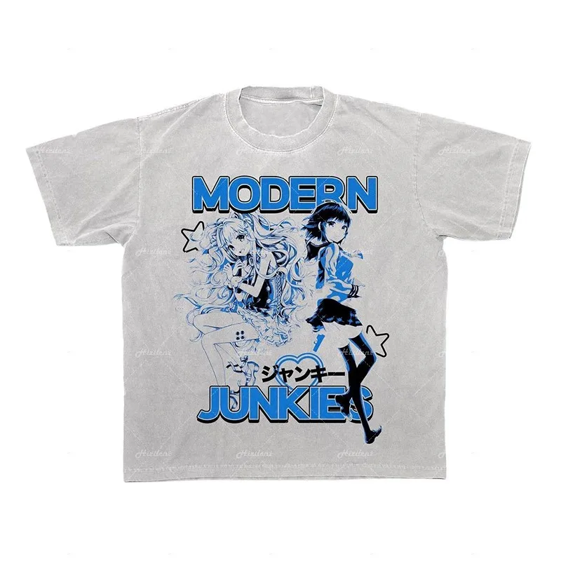 Футболка с графическим принтом круглым вырезом |