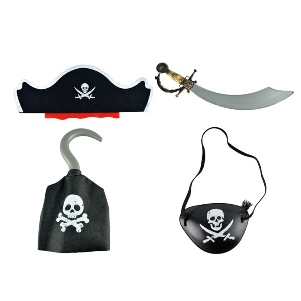 

Pirate Eye Captain Costume Props Party Supplies Set Patch Cosplay Patcheskids Role Halloween Headdress Play Hook