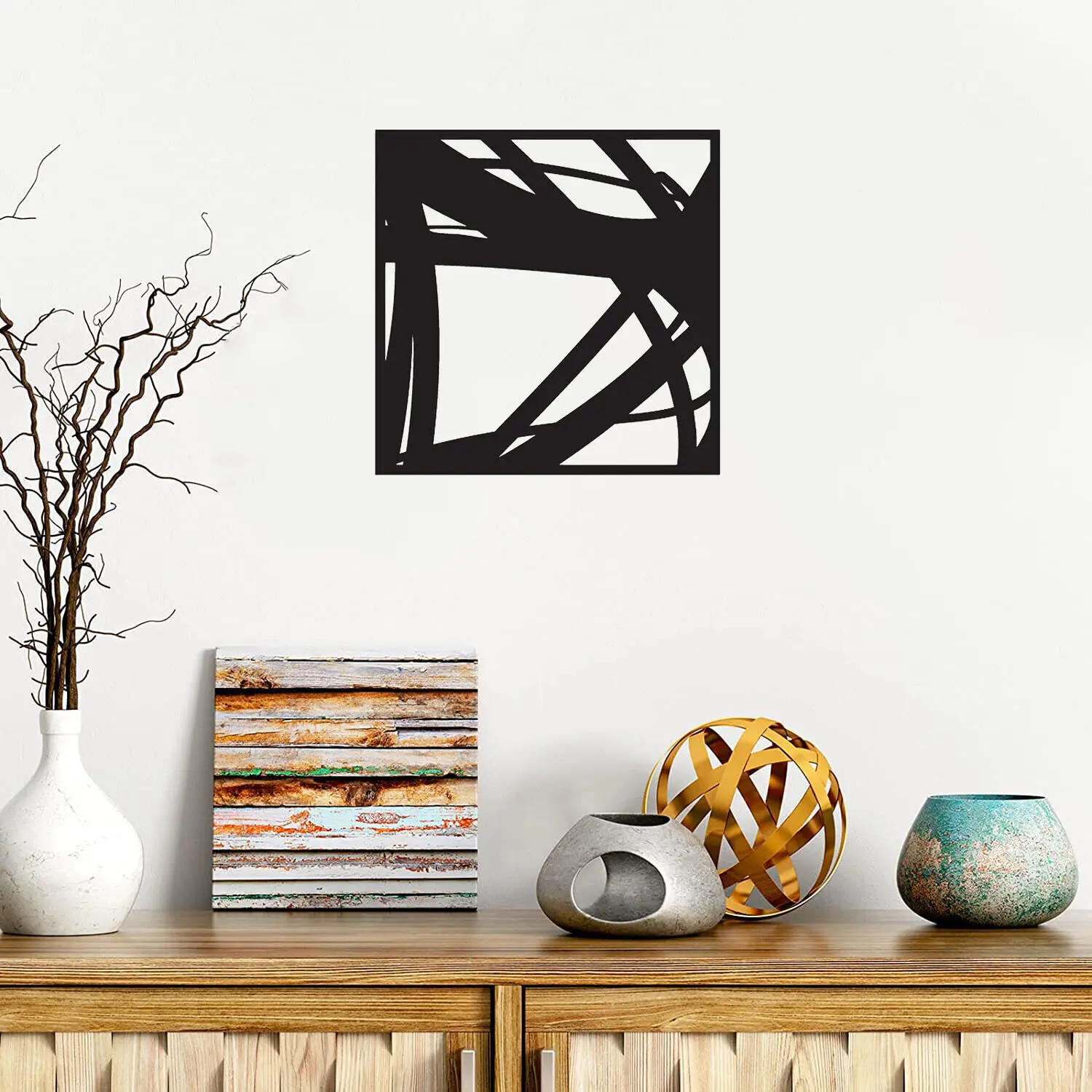 

Abstract Metal Wall Art Home Décor Living Room Office Modern Design Sculpture