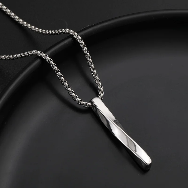 

Trendy Stainless Steel Necklaces Men Chains Lover Choker Pendant Man Necklace Jewelry Fashion Simple cadena hombre Accessories
