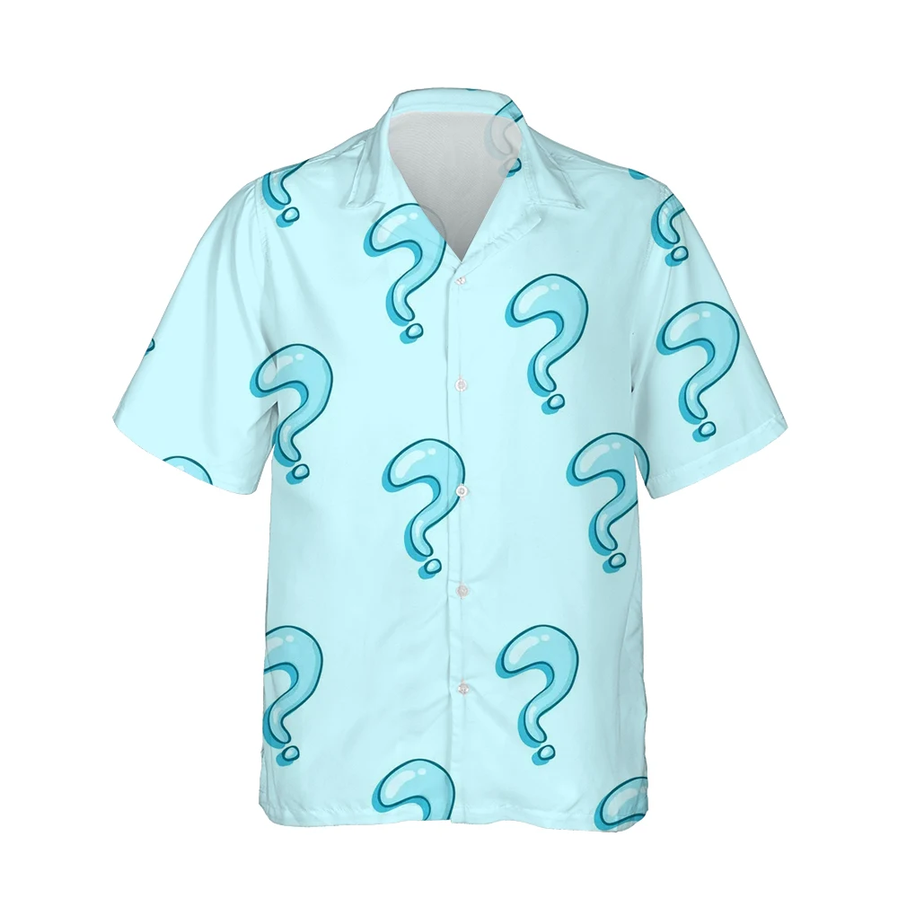 Jumeast 3D Men's Hawaiian Cloud Shirt With Graphic Print Summer Short Sleeve Casual Shirts For Men Clothing Streetwear Blouses