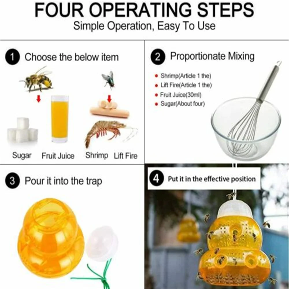 Ловушка для пчел Beehive ловушка ОС Spring Wasp Repellent Hornet Trap домашний сад Killer ловушки