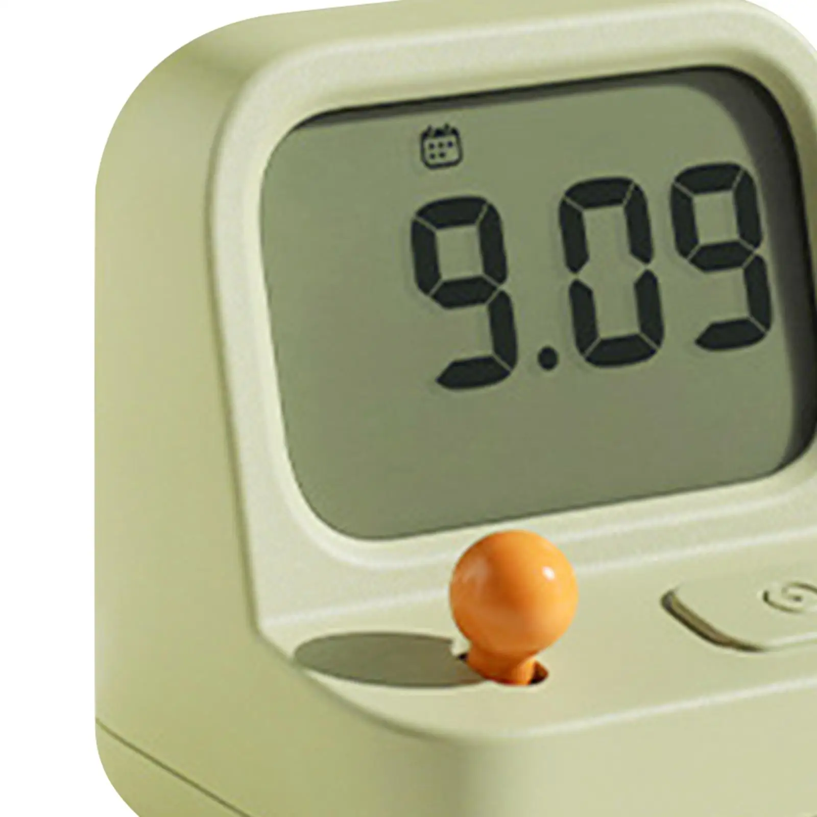 S Display Time, Date Silent Adjustable Volume Snooze Novelty Table Clock For Bedroom Bedside Study Room Home Decor