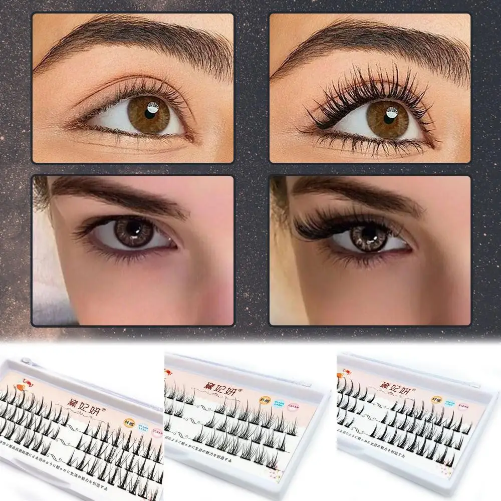 

Curly Long Professional Makeup Individual Cluster Handmade Reusable Eyelash Extensions Fake Lashes False Eyelashes