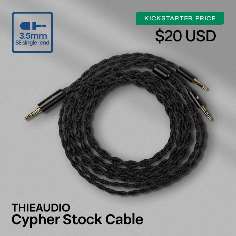 Фото Кабель THIEAUDIO Cypher High-Purity с позолоченными разъемами 3.5 мм/4.4 мм для наушников и аудиооборудования №4