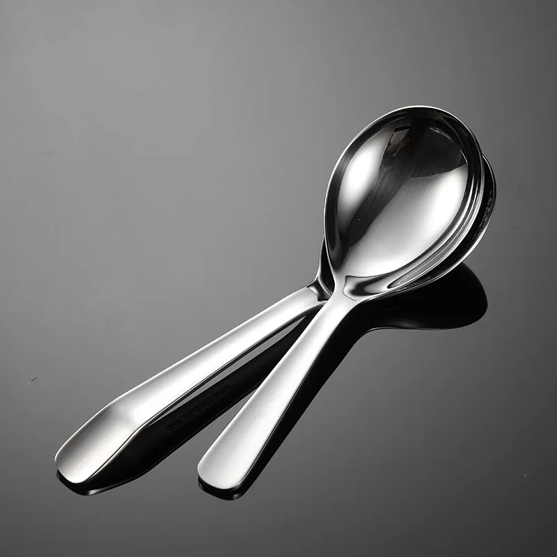 

304 Stainless Steel Serving Soup Spoon Deepened Large Capacity Scoop Creative Long Handle Ladle for Kitchen Restaurant Hotel