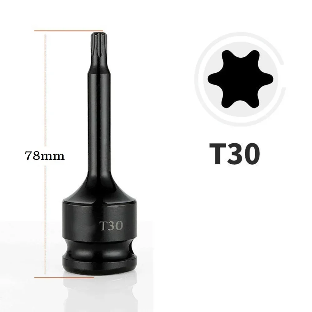 1 шт. отвертки Torx 2-дюймовые приводные гнезда адаптер инструменты T20 T25 T27 T30 T35 T40 T45