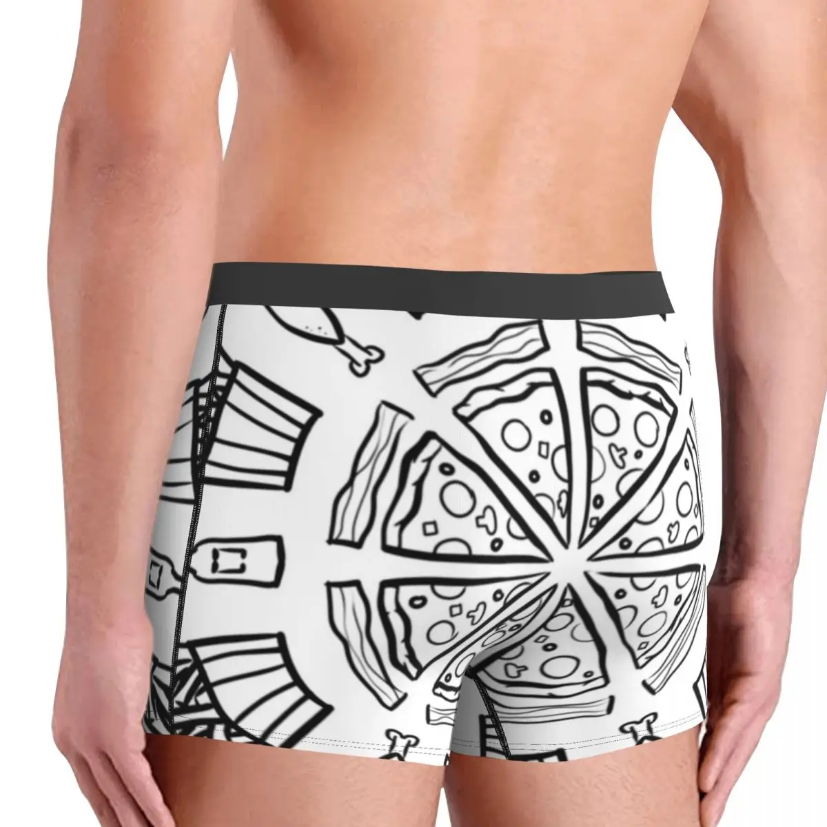 Пищевое нижнее белье с рисунком мандалы пиццы картошки фри пива мороженого