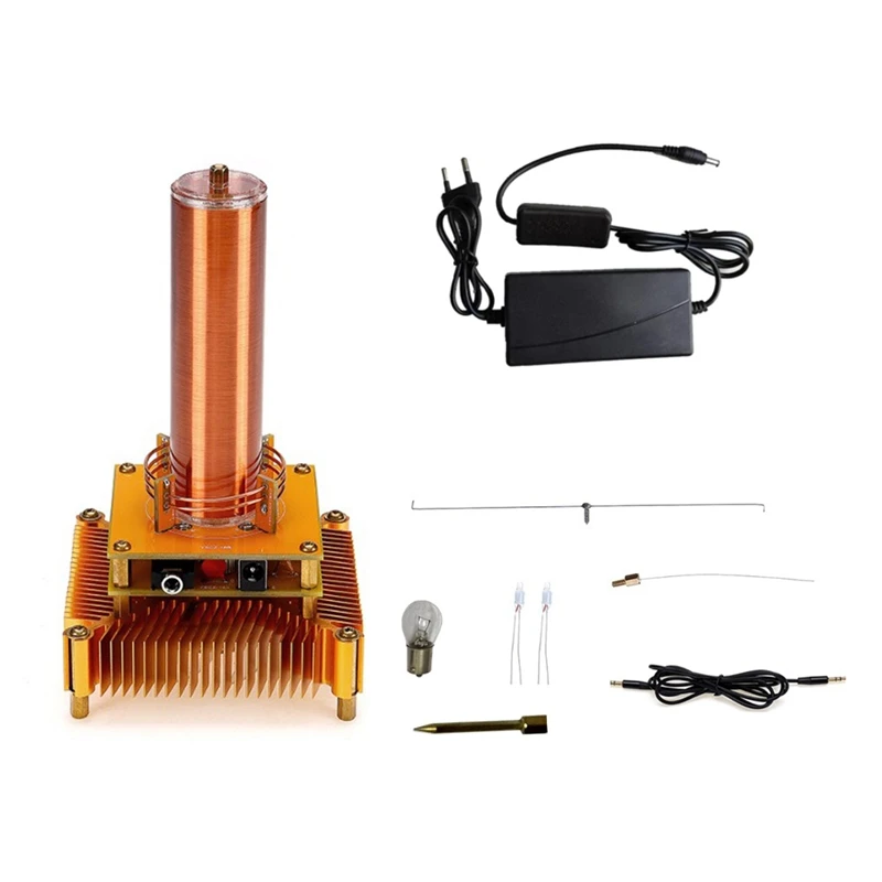 

Music Tesla Coil Acrylic Base Arc Plasma Loudspeaker Wireless Transmission Experiment Desktop Toy Model
