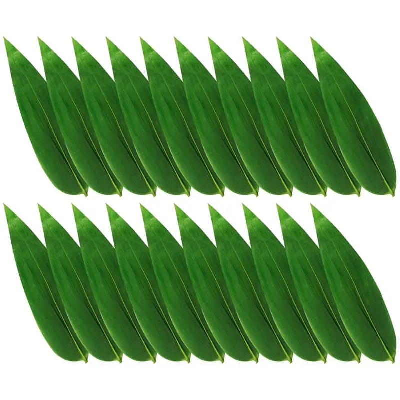 

Sushi Leaf Plate Leaves Sashimi Ornament Japanese Tray Decor Roller Serving Machine Zongzi Food Artificial Bamboo Dish Platter