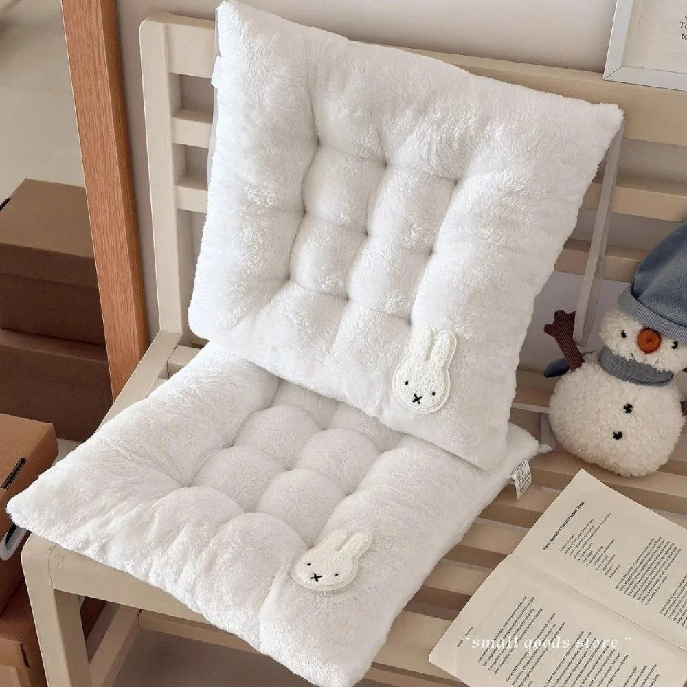 Фото Утолщенная подушка для сиденья Miffy Rabbit, милая подушка для офисного кресла, домашняя подушка для спины, мягкая, удобная, противоскользящая подушка для сиденья, коврик для офисного кресла, дивана №5
