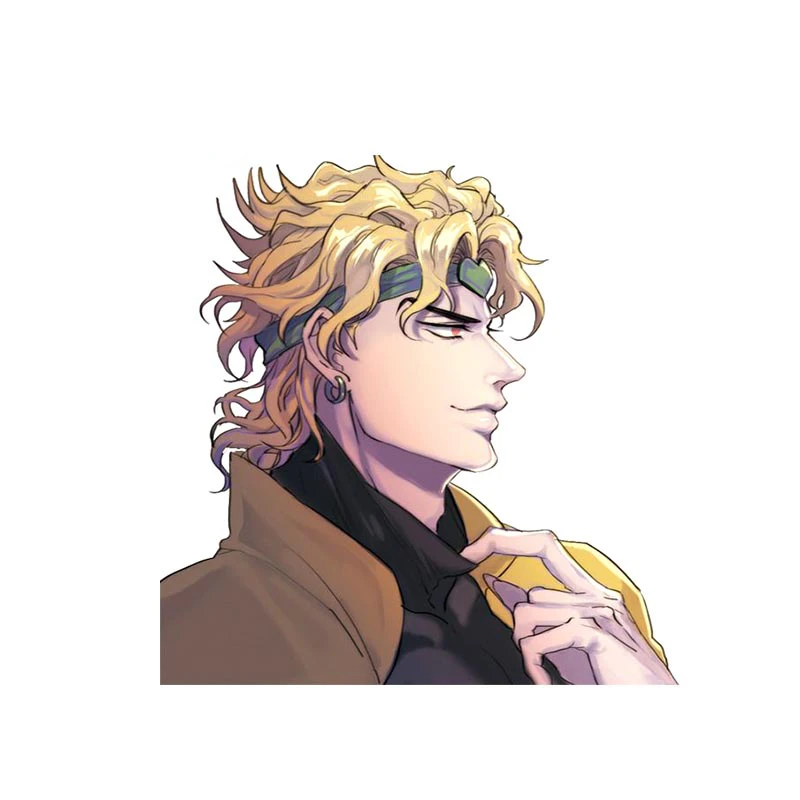 Автомобильная наклейка TT, аниме наклейки Джоджо невероятное Дио, водонепроницаемая простая декоративная наклейка на лобовое стекло, автомобильная этикетка, ПВХ виниловое украшение