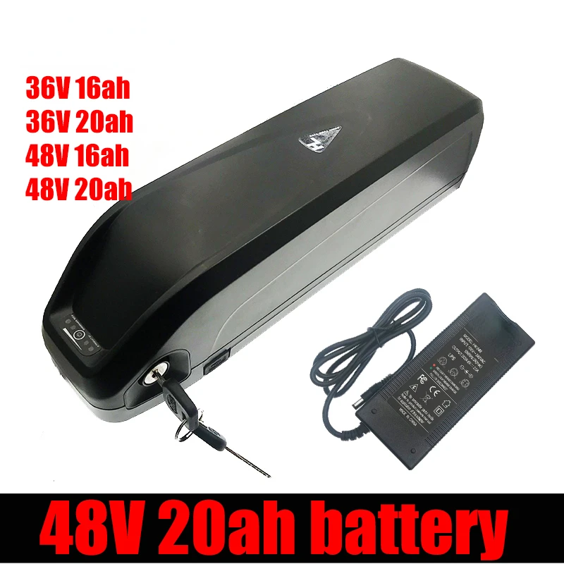 

Литиевая батарея Hailong для электровелосипеда, 18650 ячеек, 48 В, 16 А/ч, 48 В, 20 А/ч, 36 В, 16 А/ч, 1000 Вт