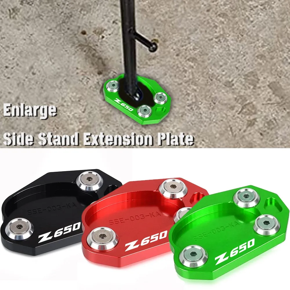 

For KAWASAKI Z650 2017-2023 Z650RS 2021-2023 2022 2021 2020 Motorcycle Side Stand Enlarge Kickstand Foot Pad Z650 Z 650 z650