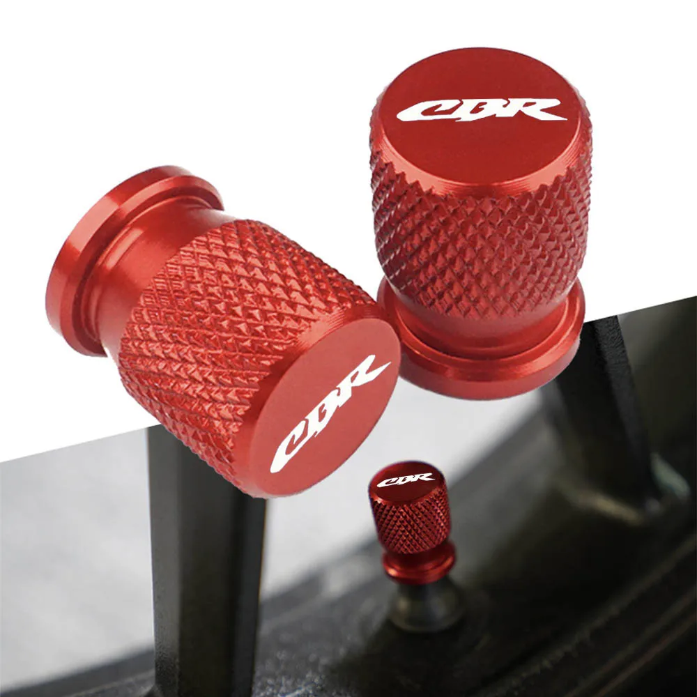

For Honda CBR 300R 500R 650R 650F 600RR 1000RR 954 RR CNC Motorcycle Tire Valve Core Air Port Stem Cover Caps Plug Accessories