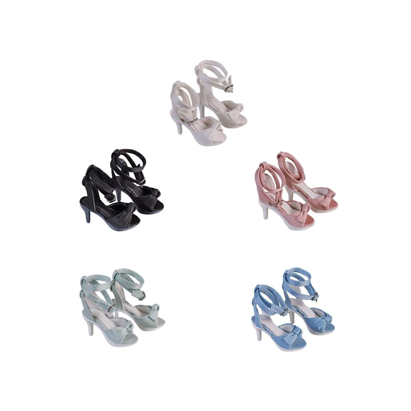 1:4 Женская фигурка мини-туфли на высоком каблуке для фигурок нарядные аксессуары