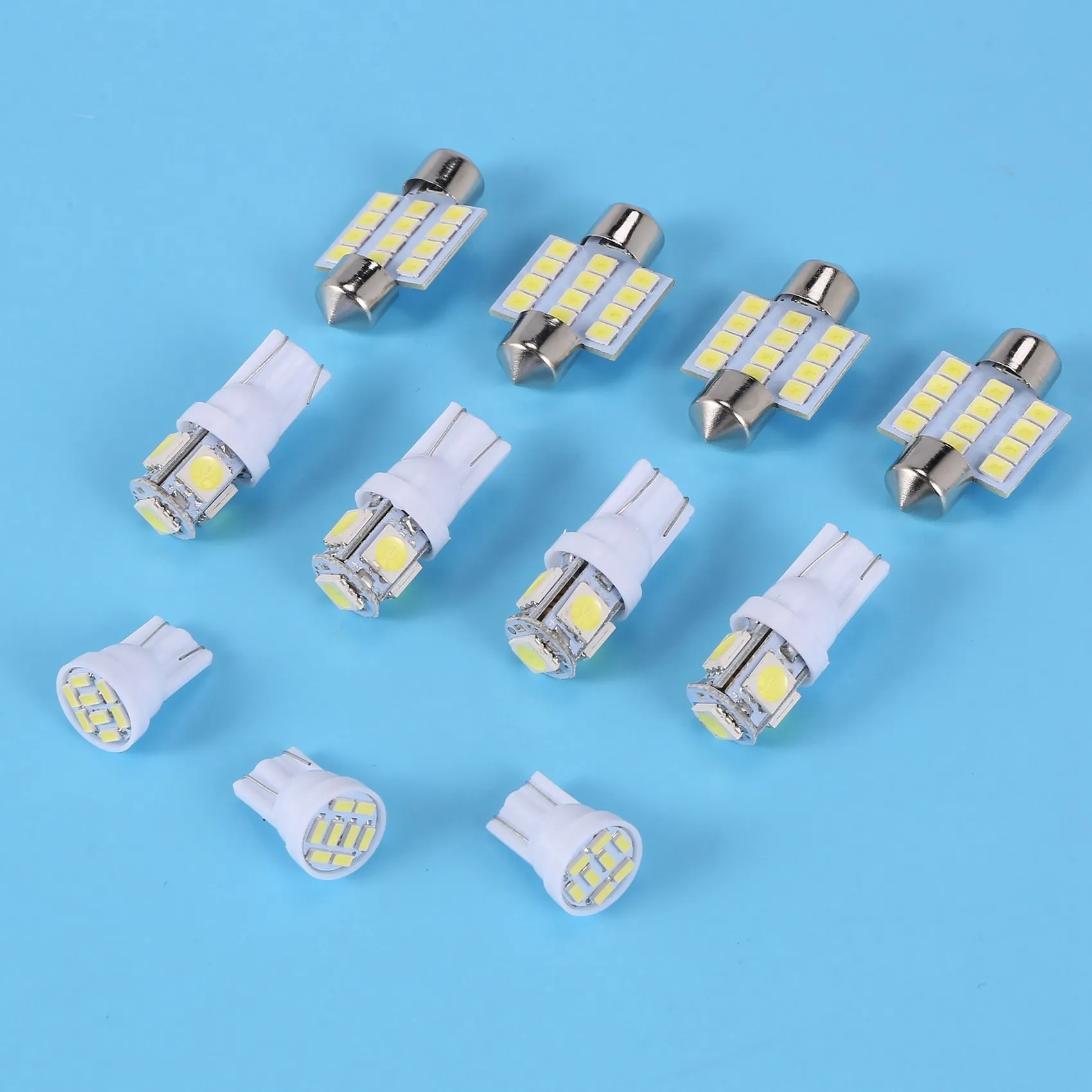 

11 шт., задние фонари для T10 и 31 мм