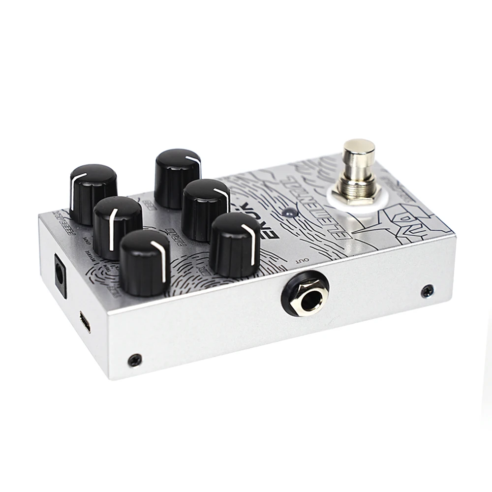 Цифровая Педаль EROK С Задержкой 9 Различных Эффектов Для Поддержки Гитары Режим