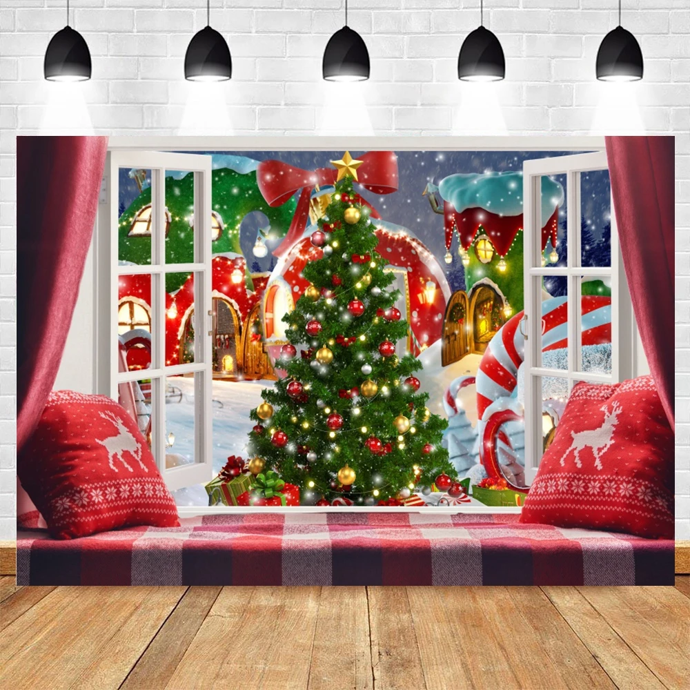 Фотосессия Счастливого Рождества фон для Фотографии Декор вечерние детский