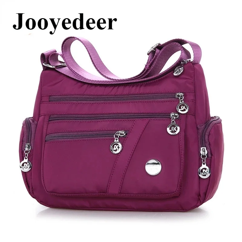 

Женская водонепроницаемая сумка через плечо Jooyedeer из ткани Оксфорд, Повседневная сумка через плечо, многофункциональная сумка для покупок, вместительная сумка-мессенджер