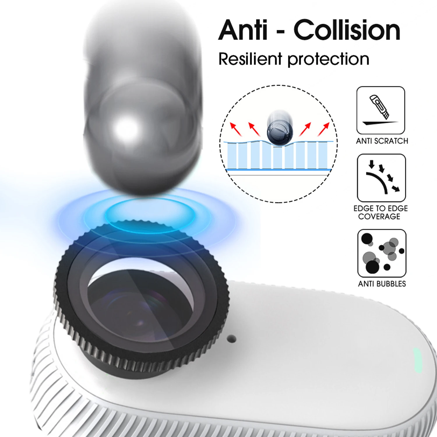 Водонепроницаемые защитные чехлы для объектива Insta360 GO 3