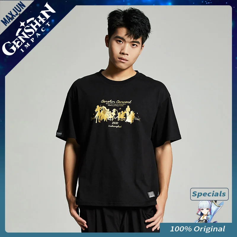 [Genshin Official] Genshin Impact Original Game Derivatives Commemorative T-Shirts Silhouette Colors Unisex Short Sleeves