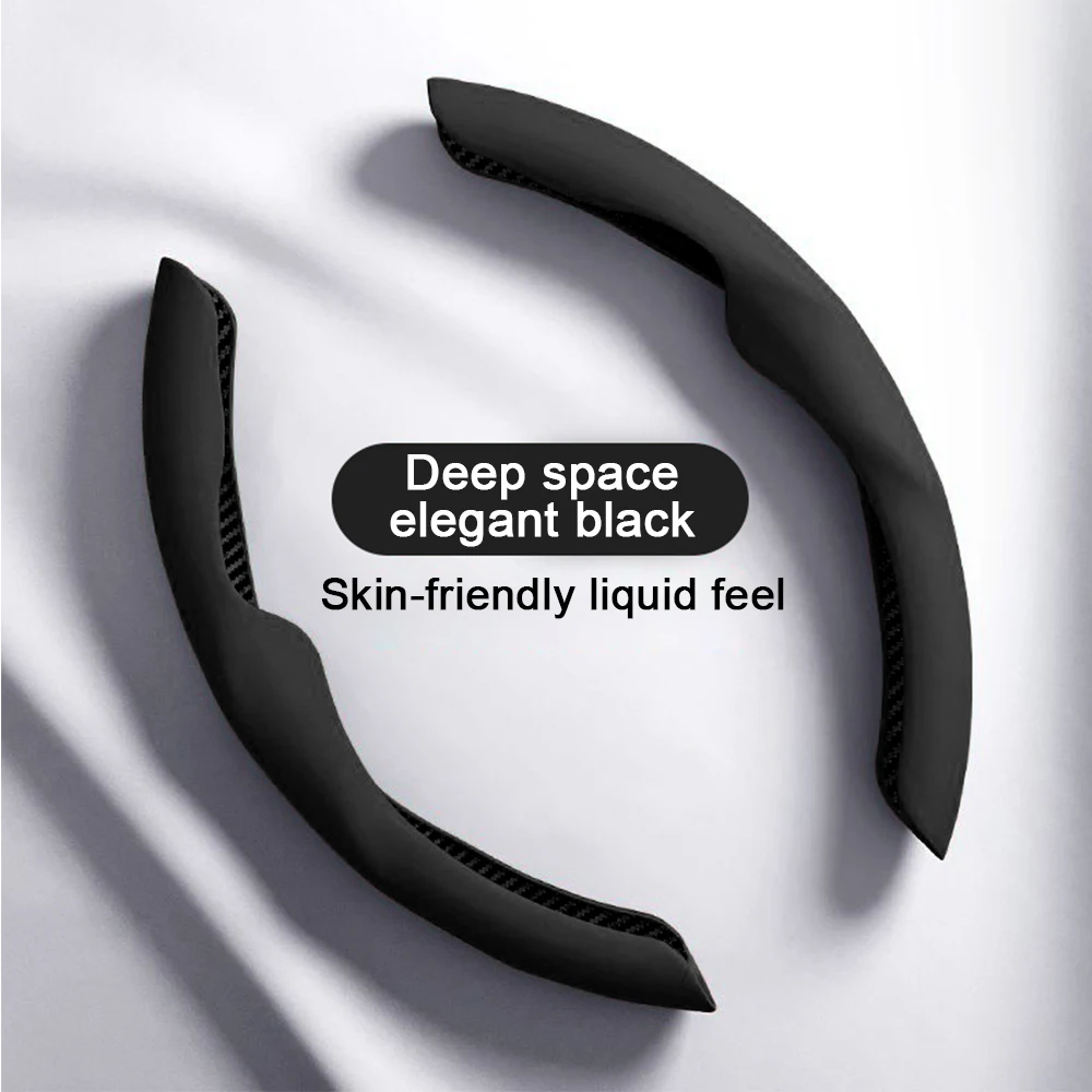 Обновленный нескользящий чехол на руль автомобиля 2023, жидкий сенсорный чехол для Tesla Model 3 Y, усилитель рулевого колеса, нубук, водонепроницаемый