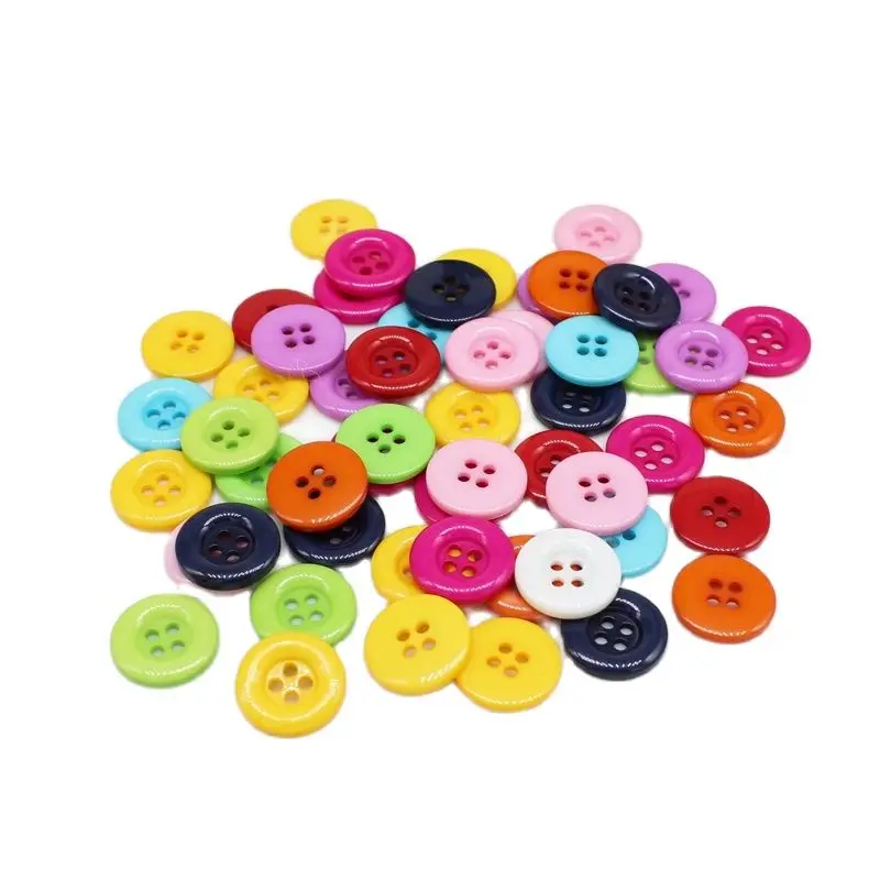 

Круглые полимерные пуговицы для одежды, скрапбукинг, декоративные пуговицы ручной работы, аксессуары «сделай сам», 40 шт./упаковка, 18 мм
