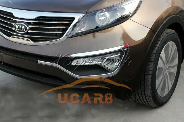 Хромированный чехол для переднего противотуманного века из АБС-пластика kia 2011-2015
