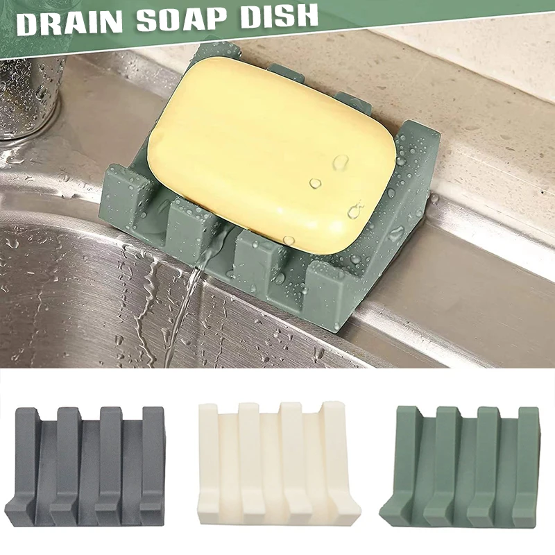 

Силиконовые мыльницы, водопад, самосливающийся держатель для мыла для ванной, кухни, ванной, туалета, столешница MAZI888