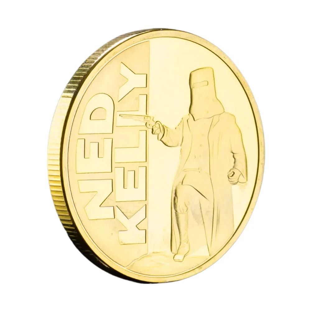 Австралийская позолоченная сувенирная монета Ned Kelly коллекция монет Gang