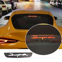stainless steel for toyota supra gr a90 2019 2022 high position brake light word label car modification accessories