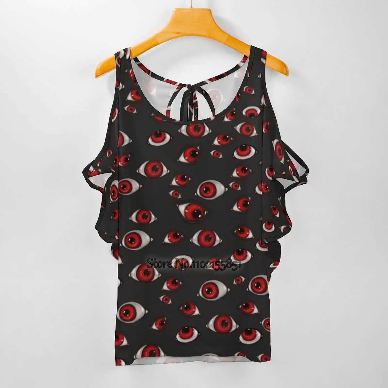 

Модные футболки с принтом «глаза хеллинга», женские футболки для девушек, Топы И Футболки в стиле Харадзюку с коротким рукавом и принтом «глаза хеллинса»