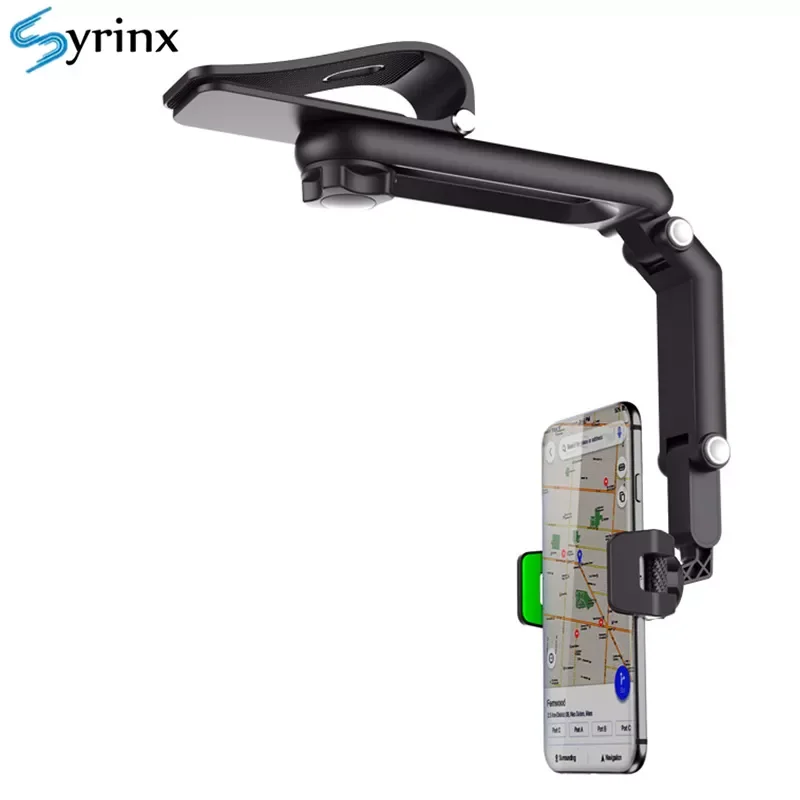 

1080° Rotating Sun Visor Cellphone Car Holder Universal Phone Holder Multi-function Mobile For iPhone 7 Inch Support Telephone