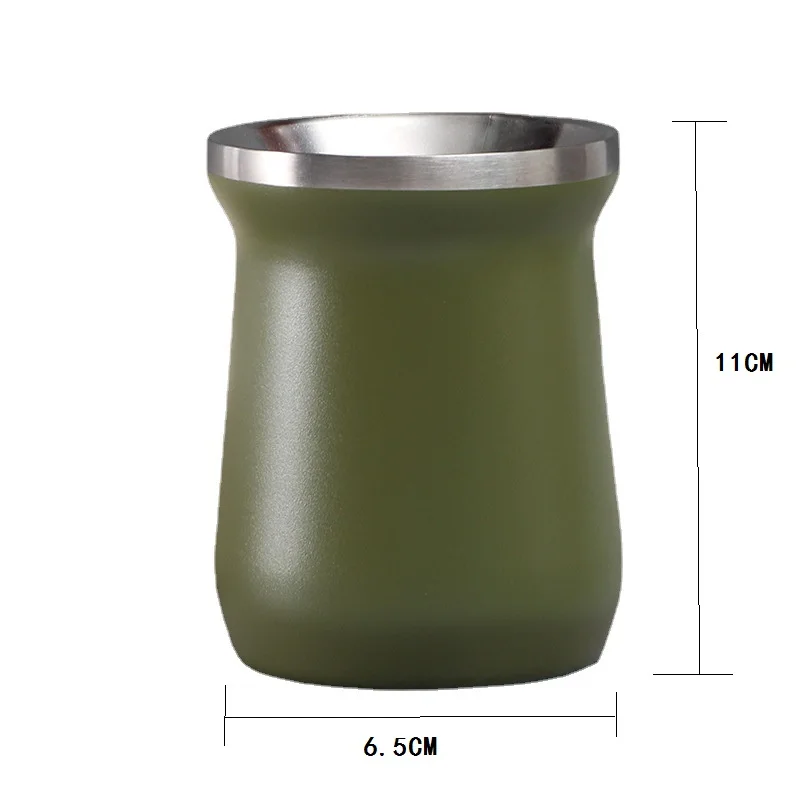 

240ML Beer Mugs Stainless Steel Water Cups Coffee Tea Wine Juice Milk Tumbler Portable Outdoor Travel Water Mug Home Drinkware