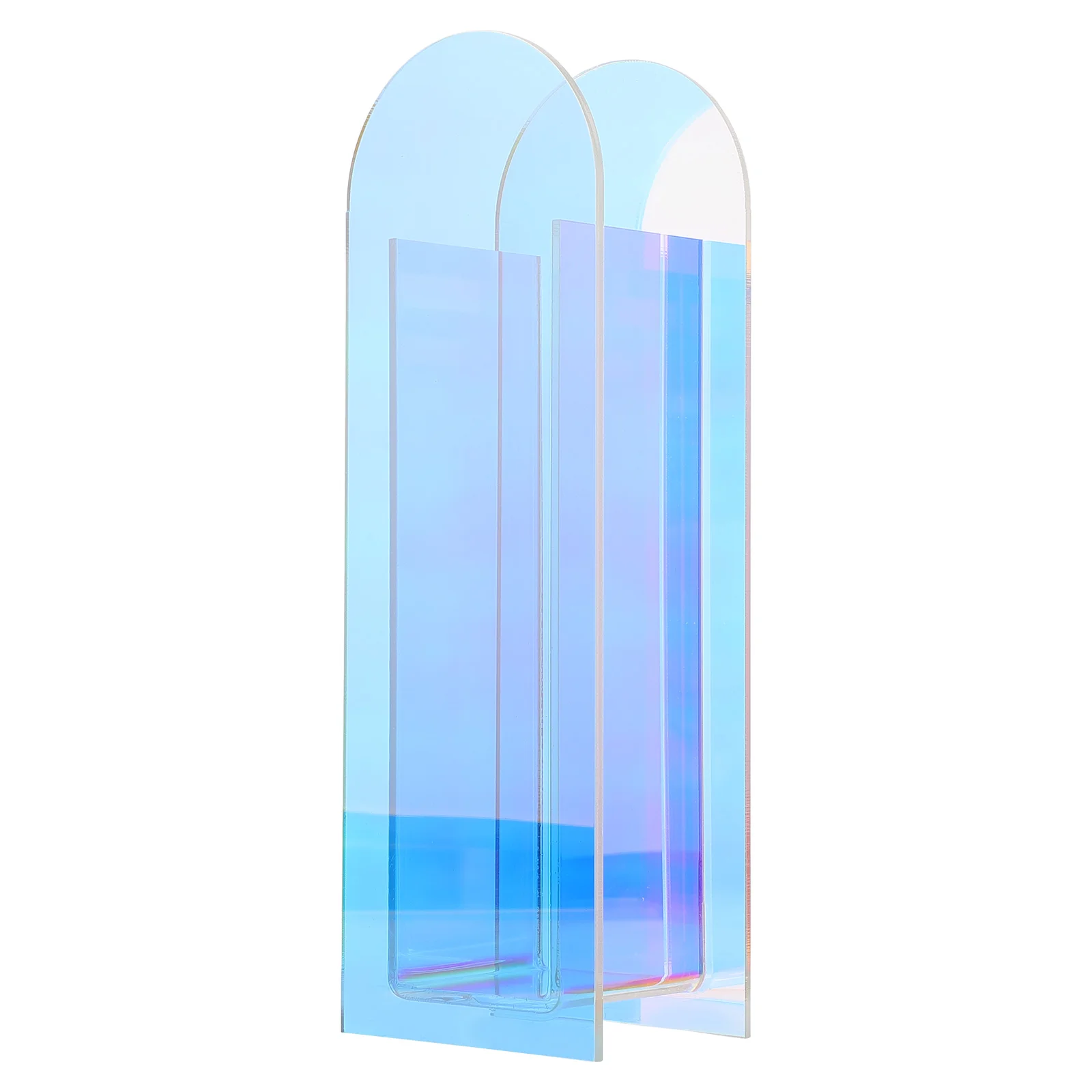 

Colorful Vase Hydroponic Acrylic Decorative Flower Adorn Arranging Holder Tabletop Stand