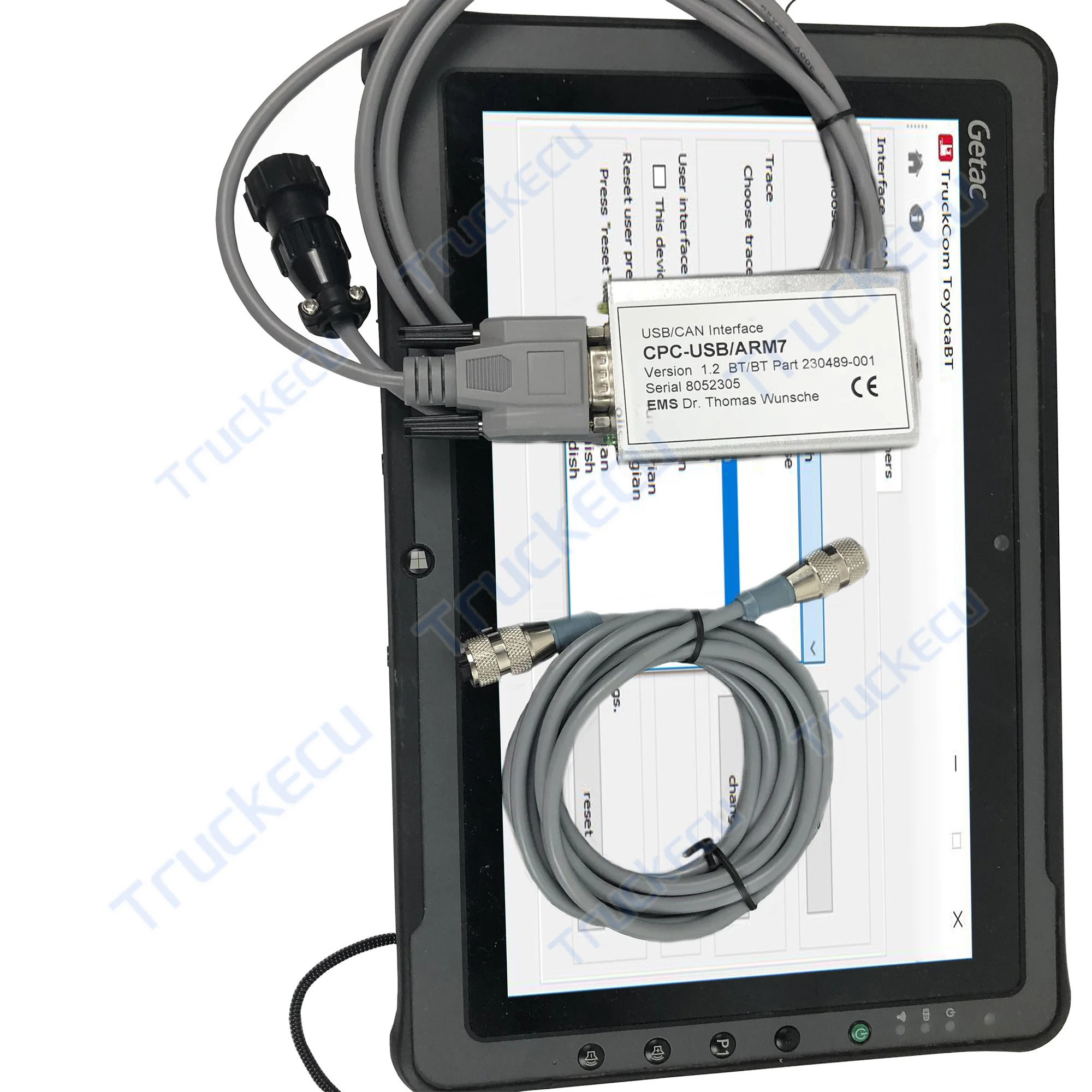 Планшет F110 для Toyota BT Canbox TruckCom CPC USB ARM7 Автопогрузчик canbox диагностический