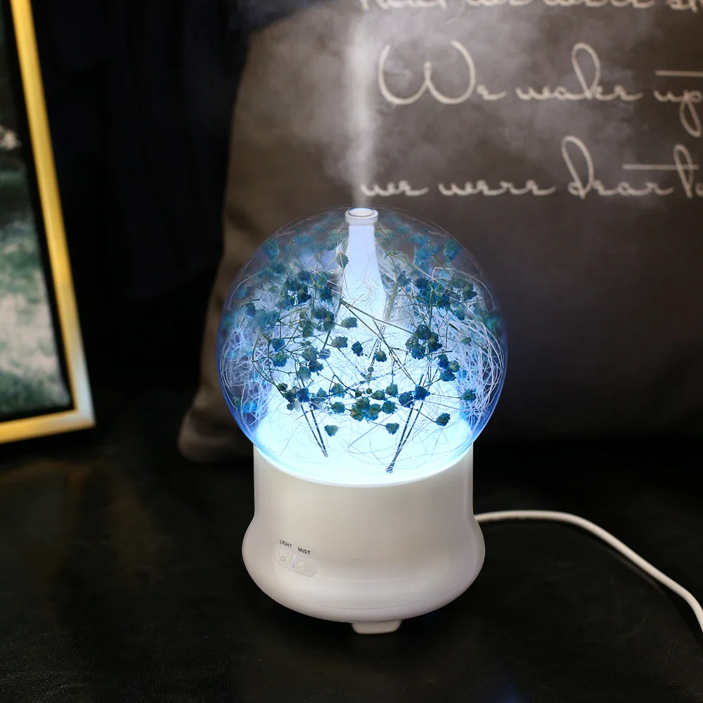 

Overseas Store Mini Ultrasonic Humidifier Warm LED Light Aroma Diffuser Household Aromatherapy Essential Oil Diffuseur Air