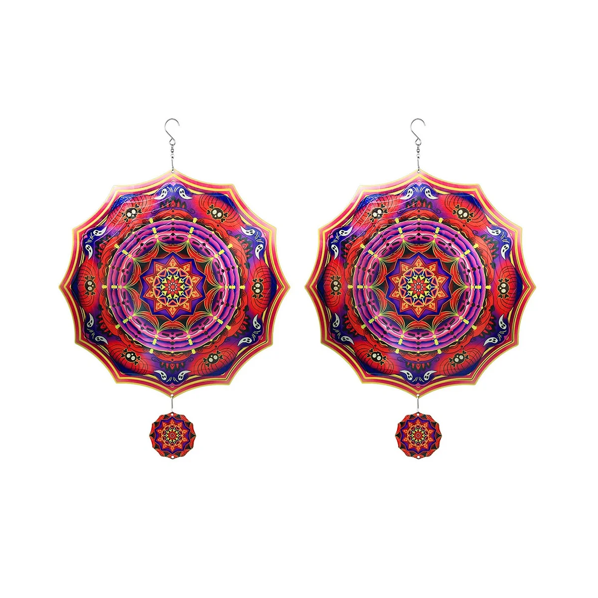 

2 шт., металлический висячий Спиннер для украшения сада