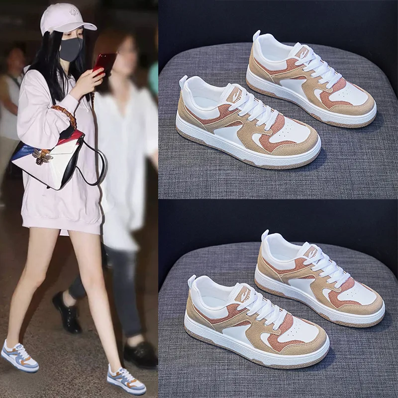 

2022 White Women Shoes Spring New Comfort Flat Running Shoes Ladies Fashion Breathable Casual Sport Shoes Zapatillas De Deporte