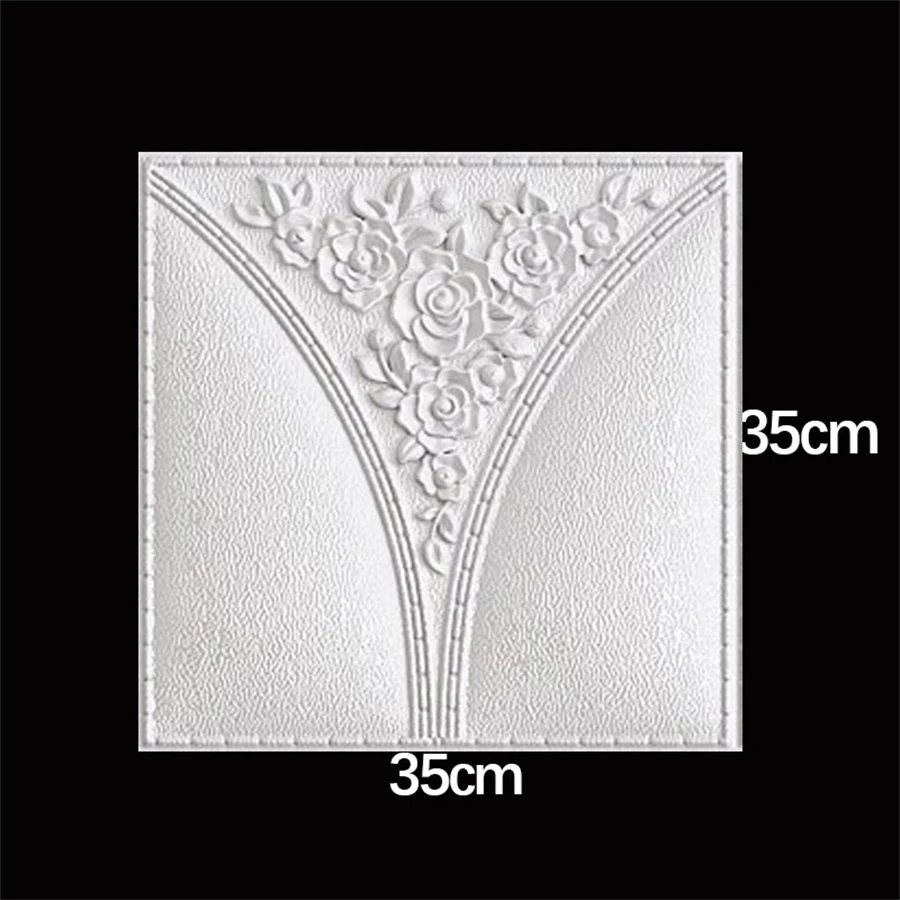 

3D виниловые обои для стен PEVA 35x35 см, набор из 10 штук