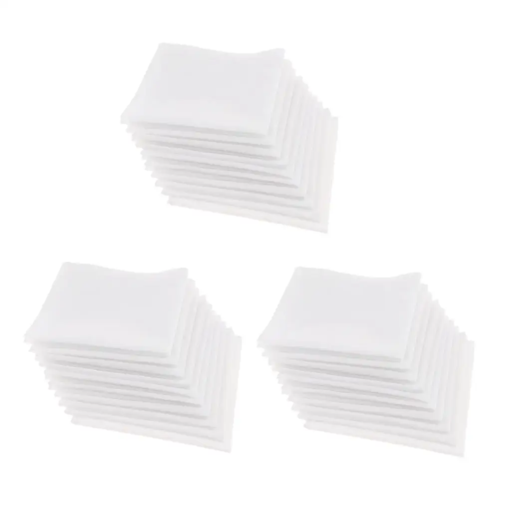 

30Pack Cotton Men Women White Square Hanky Hankie Towel Lot