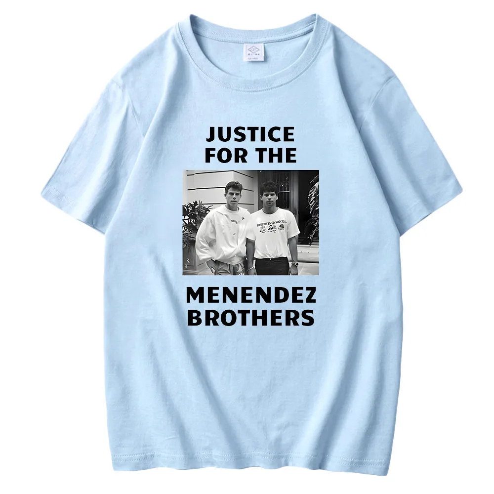 Nicholas Chavez T-shirt Menendez Brother Graphic Printing Retro Cotton O-neck Tee-shirt Unisex High Quality Tshirt Fashion Tees