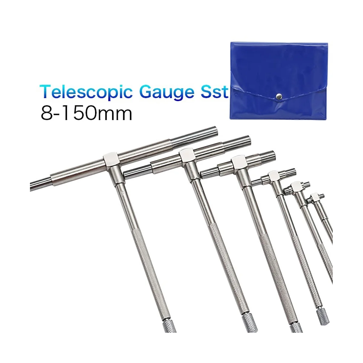 Телескопический калибр 6 шт. внутренний диаметр регулируемый 8-150 мм 5/16-6 дюймов