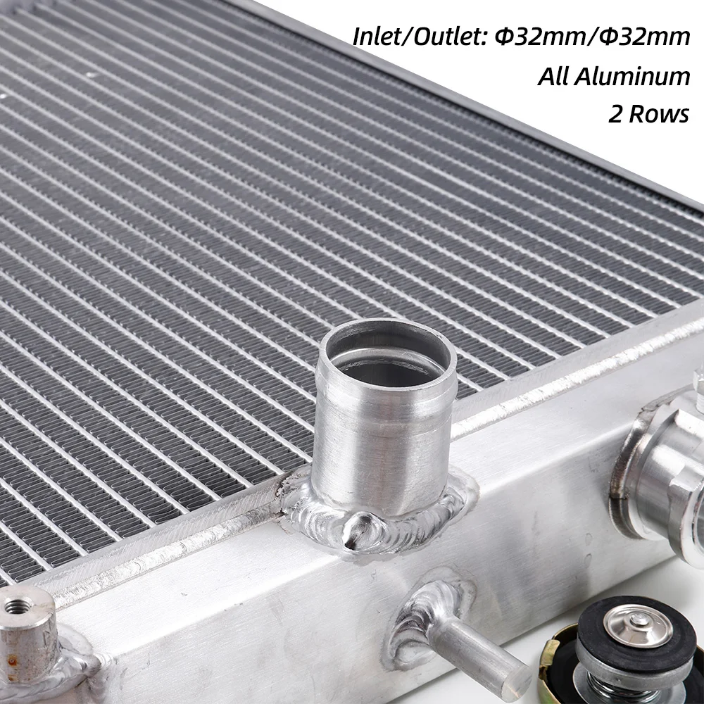 Автомобильный радиатор 2 ряда 42 мм для Honda Civic Del Sol 92-00 MT/AT EG/EK вход/выход 32