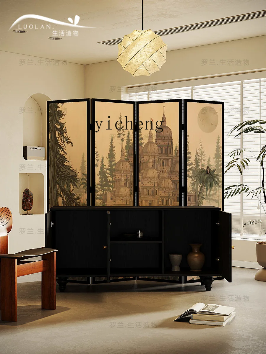 Домашний шкаф ZK средней древесины из массива дерева шкаф-сервант для гостиной и