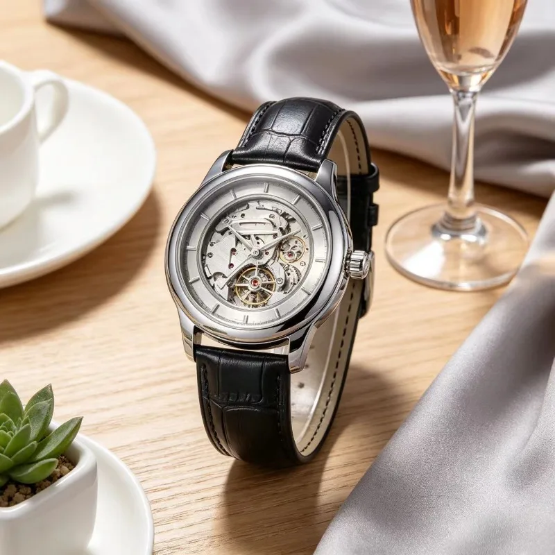Фото Высококачественный ремешок для часов из натуральной кожи для Rado Dia Master Coupole Series R22861165 R14129116, ремешок для часов, мужской и женский браслет №2