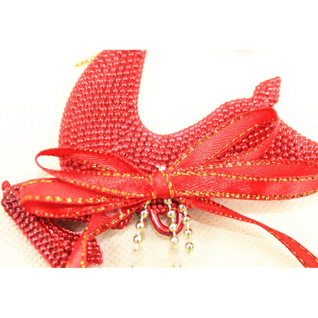 1 шт. палевый рождественский кулон 20*13 см ПВХ Лось Рождественская елка орнамент