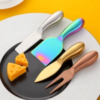 4pcsset stainless steel cheese cutter board creative multi functional butter knife slicer spatula kitchen cooking utensils